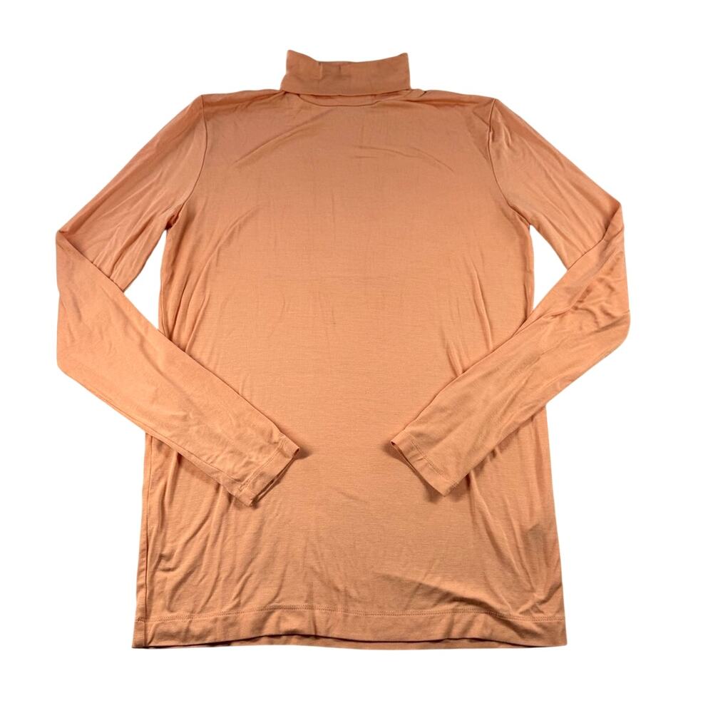Dries Van Noten Long Sleeve Layering Turtleneck Top S Light Orange Peach Shirt